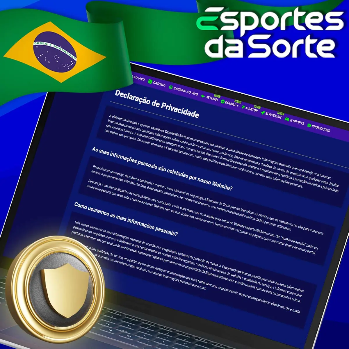 Política de Segurança e Privacidade - Esportes da Sorte